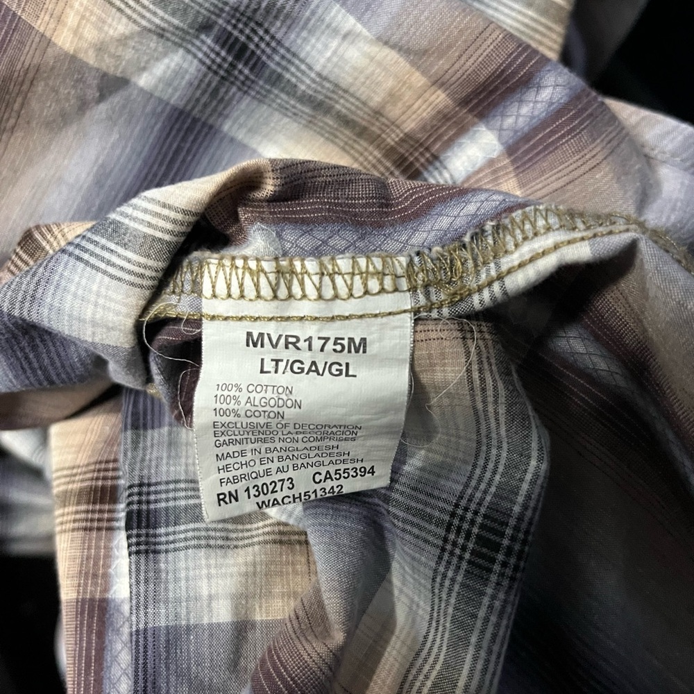 Wrangler Retro Plaid Shirt men’s Large Tall - Picture 7 of 8